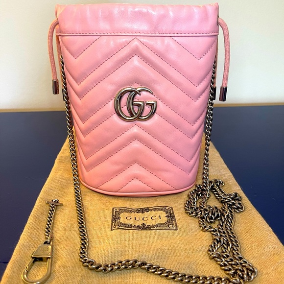 Gucci Handbags - Gucci Marmont Mini Bucket Bag
